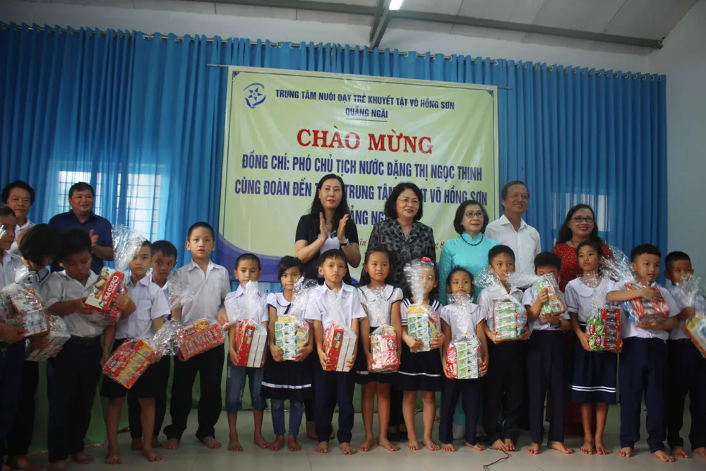 Phó Chủ tịch nước Đặng Thị Ngọc Thịnh thăm Trung tâm Võ Hồng Sơn ảnh 4