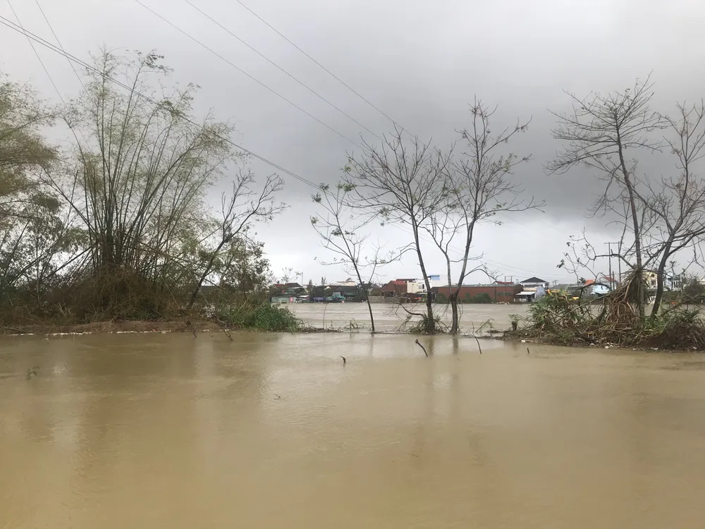 Nước lũ dâng cao, nhiều nơi ở Quảng Ngãi bị ngập sâu ảnh 5