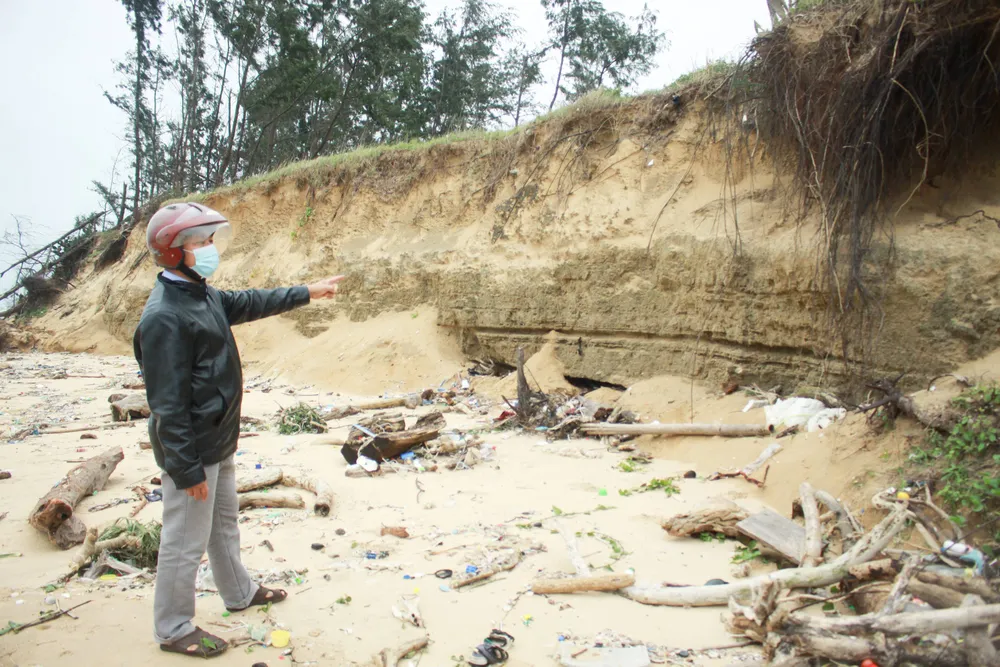 Biển xâm thực uy hiếp làng chài ở Quảng Ngãi ảnh 5