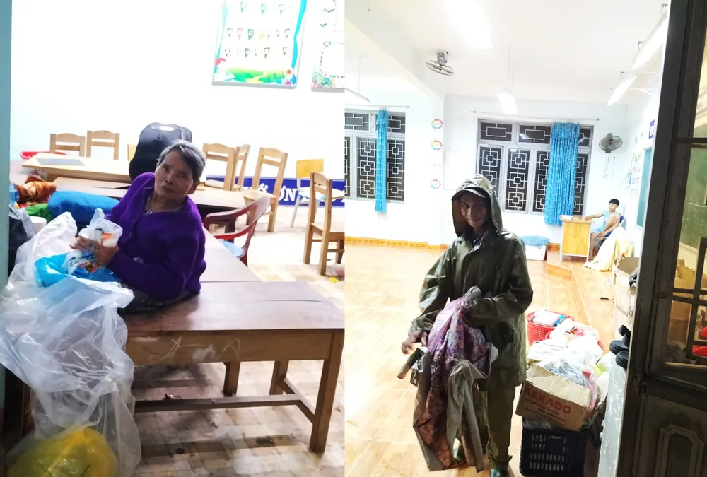 Di dời, sơ tán trong đêm người dân các vùng ngập sâu, nguy cơ sạt lở ở Quảng Ngãi  ảnh 6