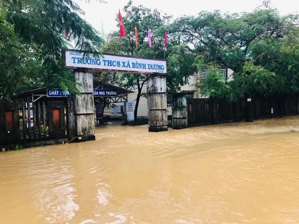 Quảng Ngãi: Nhiều điểm sạt lở mới, vùng ven sông vẫn mênh mông nước ảnh 3