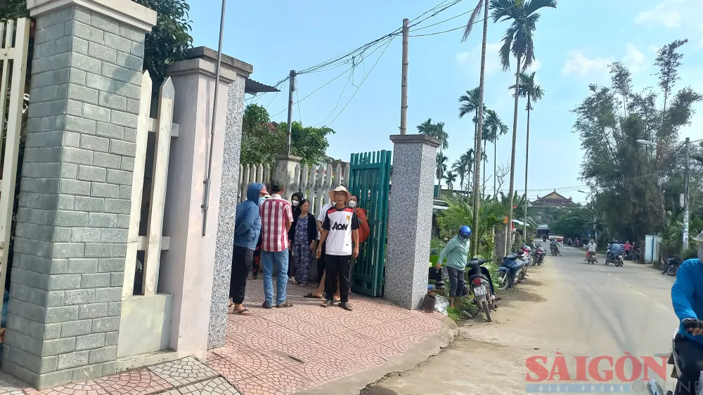 Ngôi nhà của gia đình có người thân gặp nạn. Ảnh: NGUYỄN TRANG