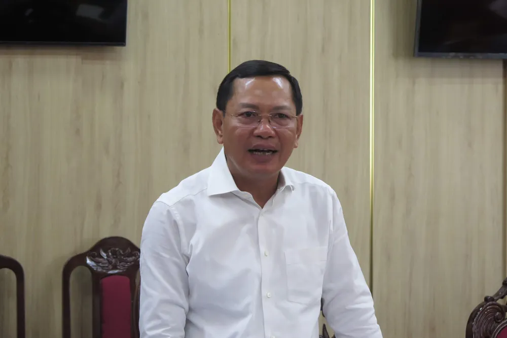 Ông Nguyễn Văn Du, Phó Chánh án Tòa án nhân dân tối cao phát biểu tại buổi làm việc