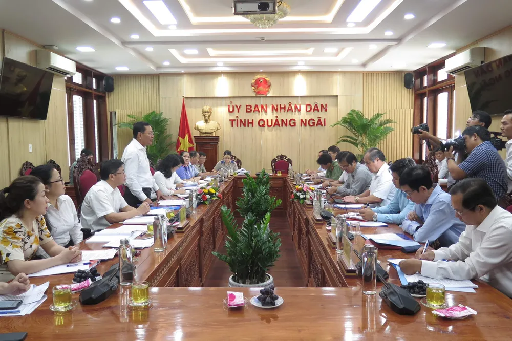 Ban Chỉ đạo Trung ương về phòng chống tham nhũng, tiêu cực làm việc với UBND tỉnh Quảng Ngãi