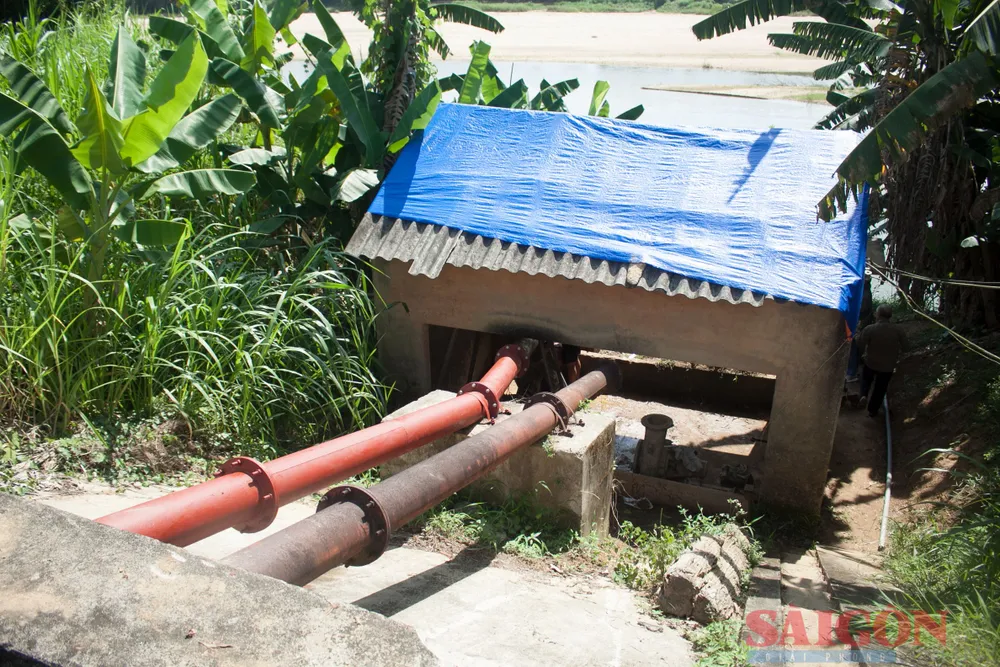 Trạm bơm Tân Hòa xuống cấp sau gần 20 năm hoạt động. Ảnh: NGUYỄN TRANG