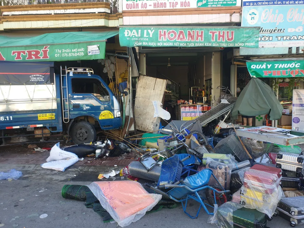 Hiện trường vụ tai nạn giao thông