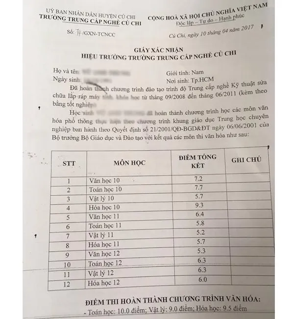 Không cho thí sinh tốt nghiệp trung cấp nghề dự thi THPT Quốc gia ảnh 2