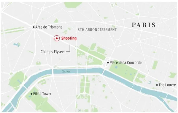 IS tấn công cảnh sát ở trung tâm Paris  ảnh 1