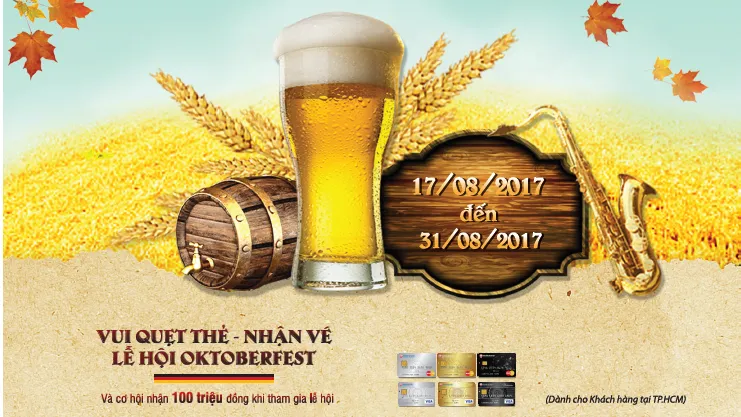 Quẹt thẻ SCB - nhận ngay vé tham gia lễ hội Oktoberfest