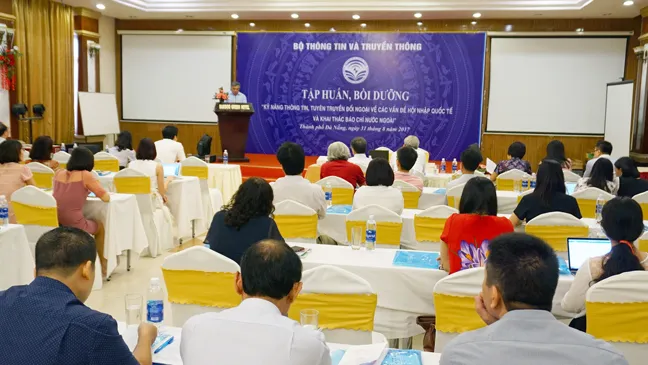 Tập huấn kỹ năng tuyên truyền đối ngoại về các vấn đề hội nhập quốc tế ảnh 1