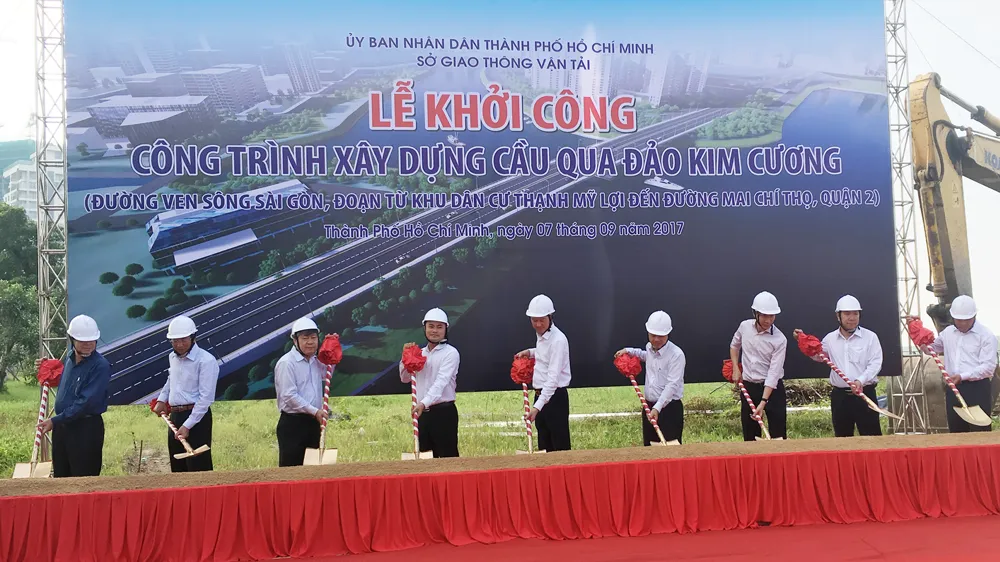 TPHCM: Khởi công xây cầu qua đảo Kim Cương ảnh 1