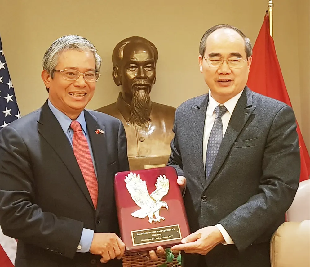 Bí thư Thành ủy TPHCM Nguyễn Thiện Nhân gặp gỡ các nhà đầu tư Hoa Kỳ ảnh 1