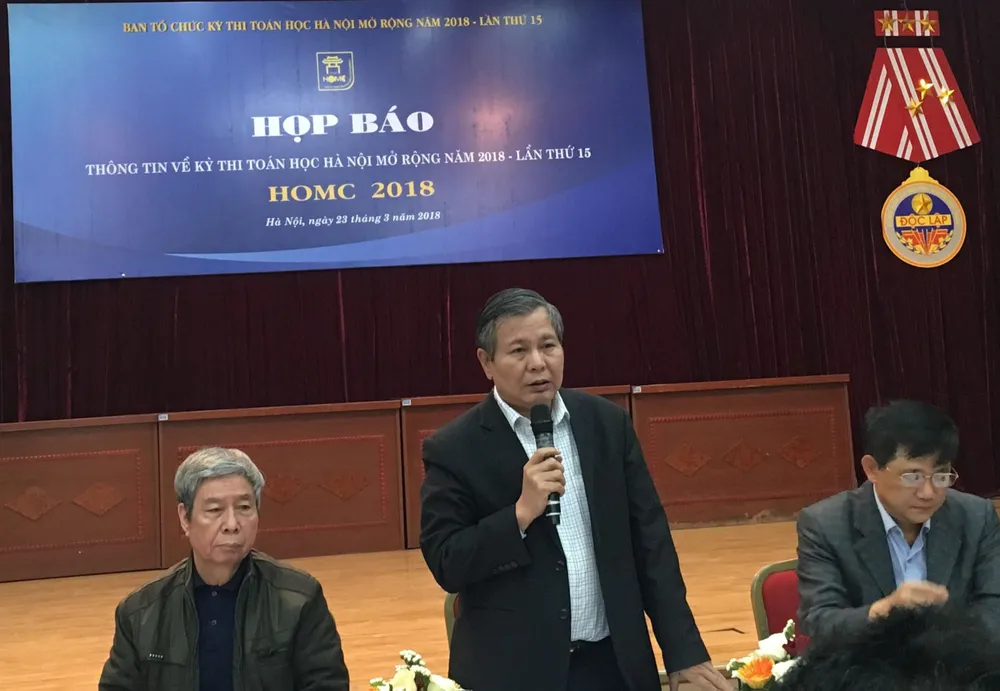 Kỳ thi Toán học Hà Nội mở rộng 2018: Lần đầu tiên có sự tham gia của thí sinh quốc tế          ảnh 1