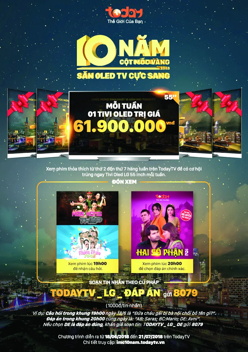 10 năm cột mốc vàng - Săn Oled TV cực sang trên TodayTV ảnh 1