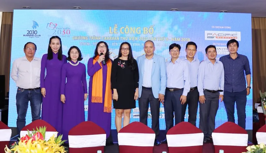 “Caravan Thư viện 2030” trao tặng thư viện, học bổng trị giá 1,5 tỷ đồng ảnh 1