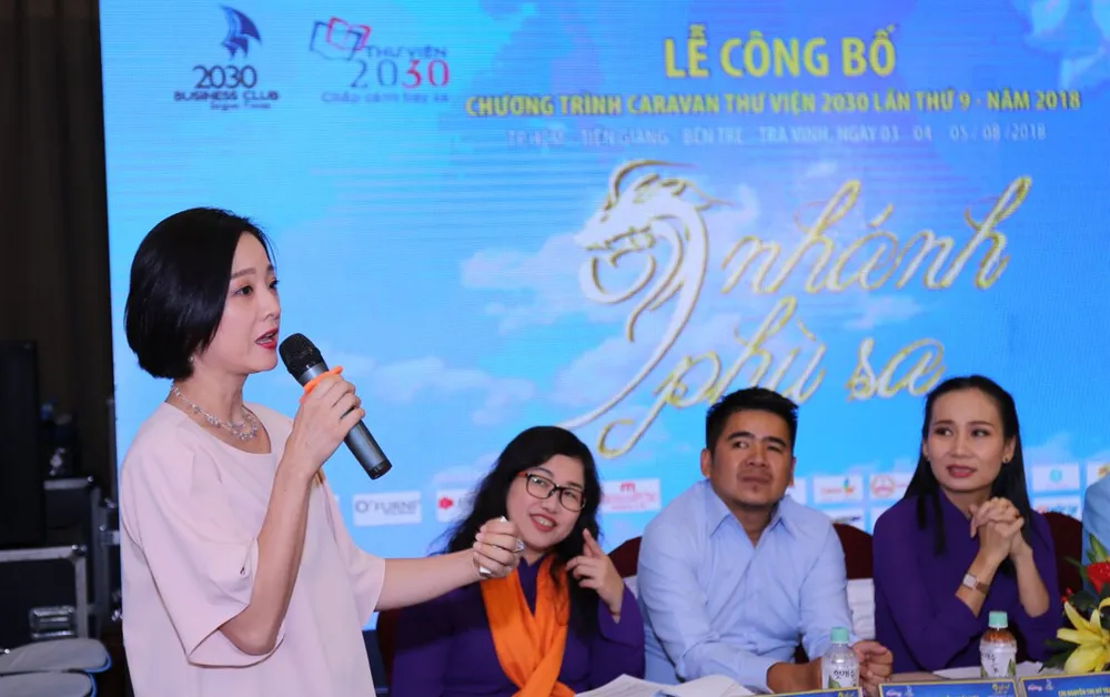 “Caravan Thư viện 2030” trao tặng thư viện, học bổng trị giá 1,5 tỷ đồng ảnh 3