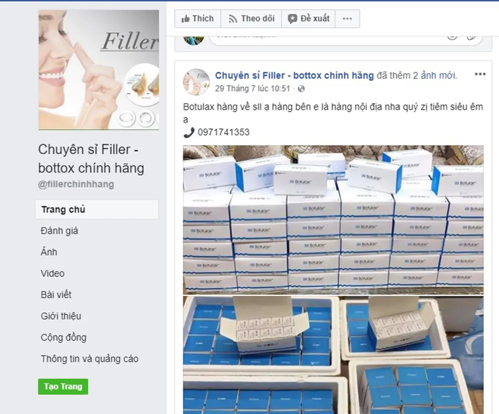 Mập mờ quản lý chất filler ảnh 1