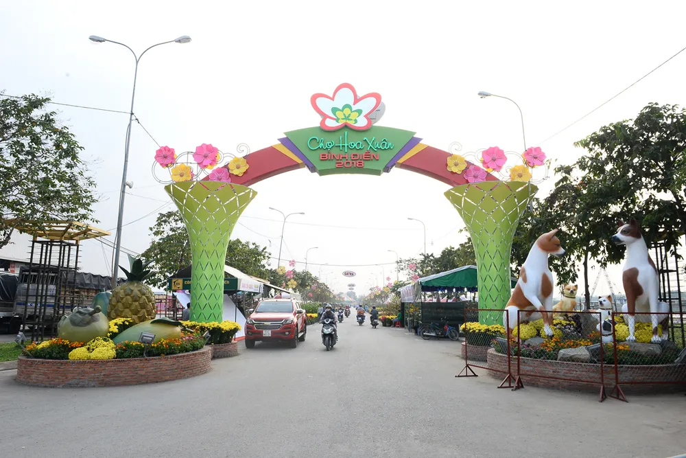 Chợ hoa xuân Bình Điền: Lan tỏa sắc xuân ảnh 1