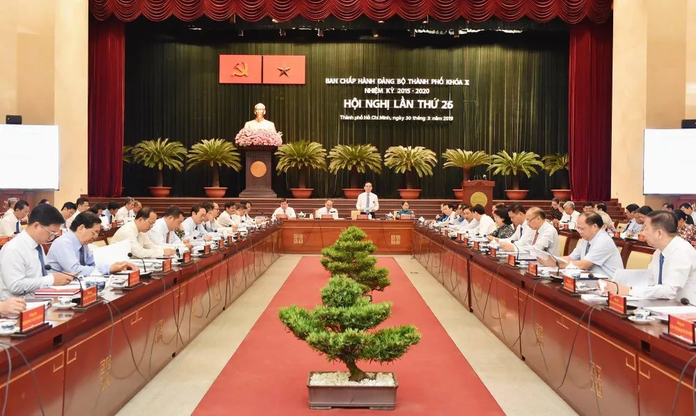 Thông báo Hội nghị lần thứ 26 Ban Chấp hành Đảng bộ TPHCM khóa X ảnh 2