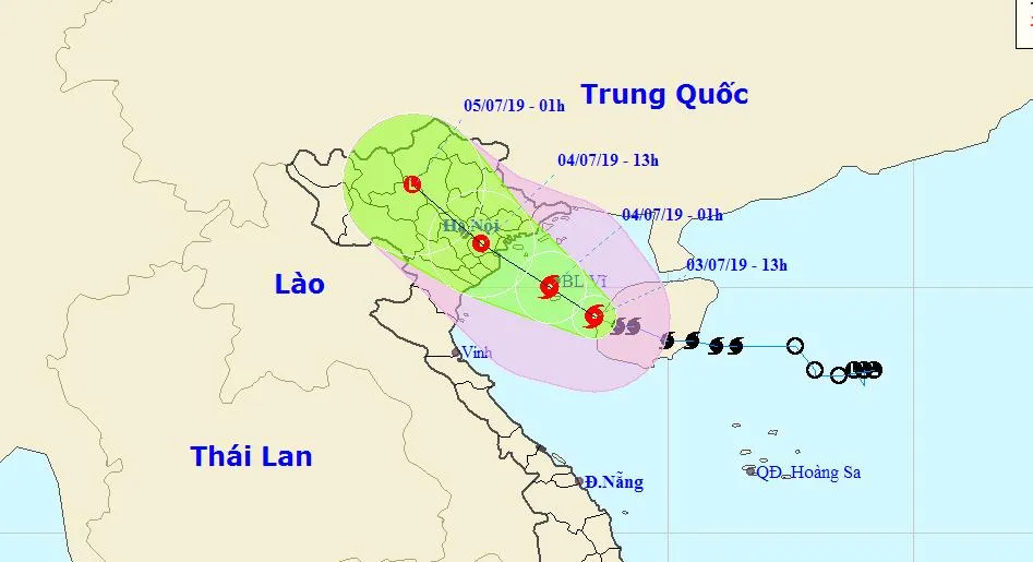 Bão số 2 đổ bộ vào đất liền, cả nước đều có mưa ảnh 1