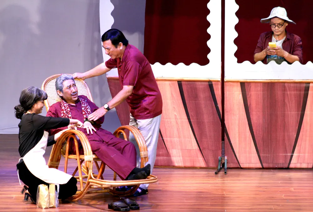 Một cảnh trong vở diễn Vườn nho đắng