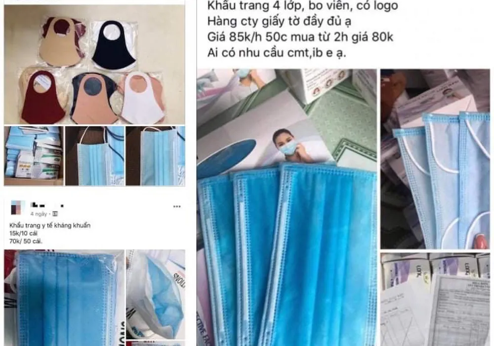Cẩn trọng mua khẩu trang qua mạng ảnh 1