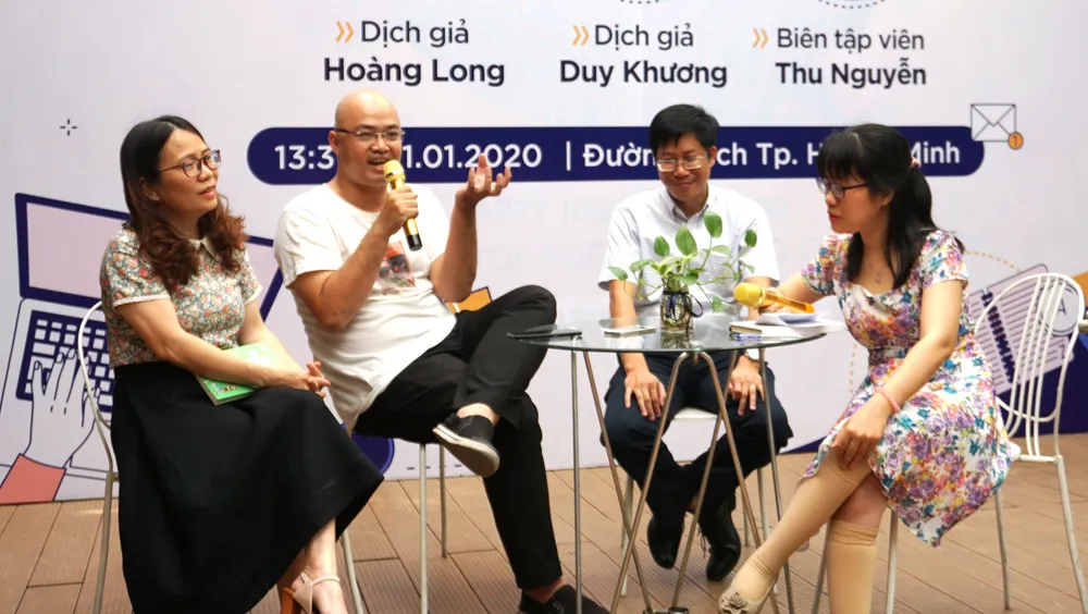Giao lưu với các dịch giả trong một Talkshow tại Đường sách TPHCM 
