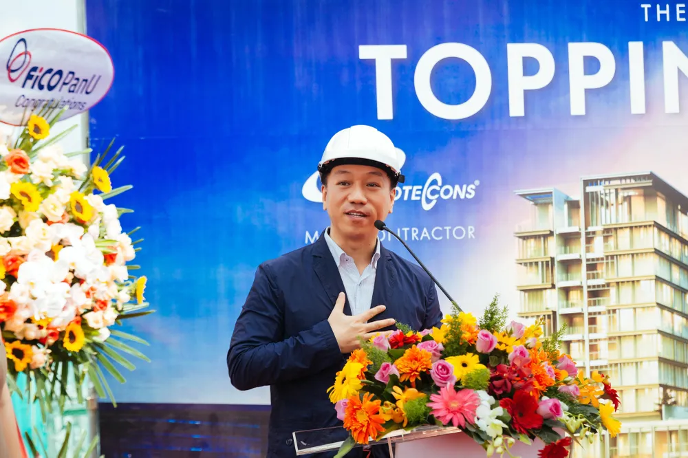 SonKim Land tổ chức lễ cất nóc dự án The Galleria Residence ảnh 3