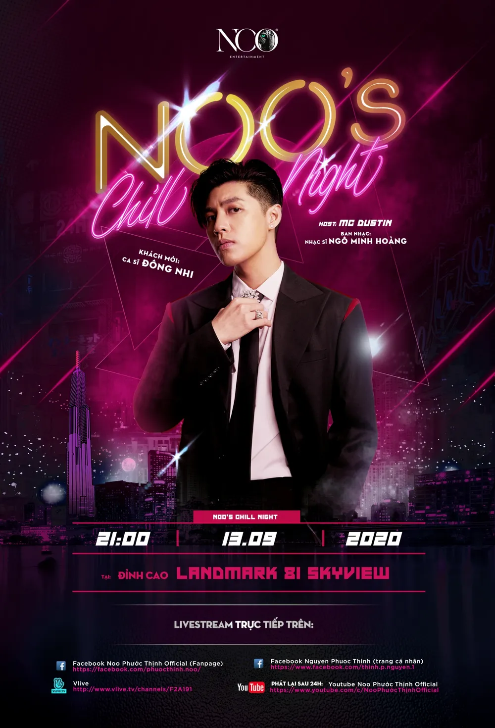 Noo Phước Thịnh giới thiệu dự án “Noo's Chill Night" lớn nhất năm 2020 ảnh 1