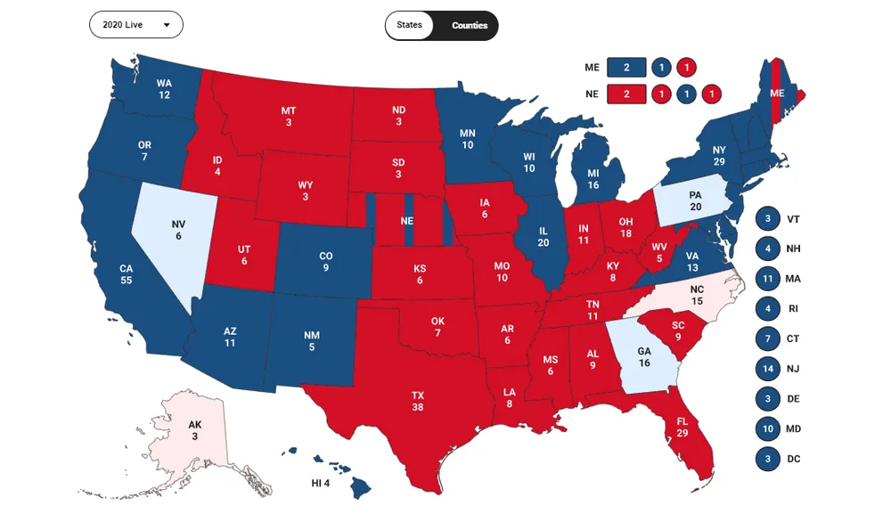 Joe Biden dẫn trước ở Georgia và Pennsylvania, tiến gần hơn đến Nhà Trắng ảnh 1