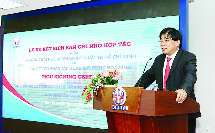Hòa Bình ký kết MOU với Đại học Sư phạm Kỹ thuật TPHCM ảnh 2
