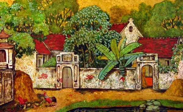 Nét đẹp truyền thống của tranh sơn mài. Ảnh: tuongbinhhiep.com