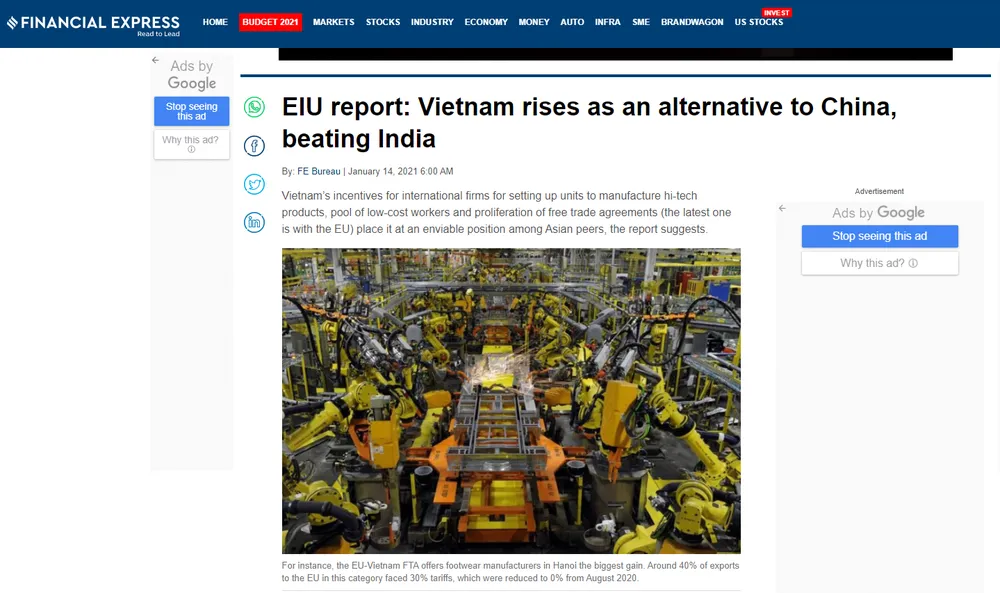 Truyền thông quốc tế: Kinh tế Việt Nam vững vàng trong đại dịch Covid-19 ảnh 1