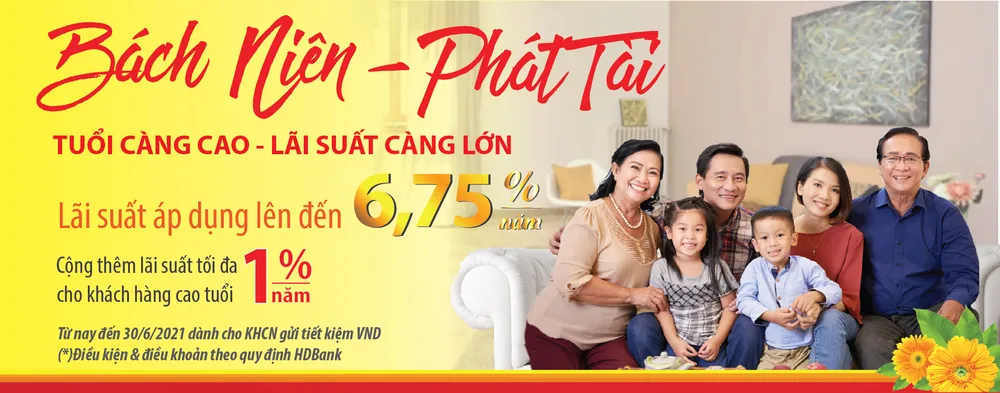 Gửi tiết kiệm tại HDBank “tuổi càng cao, lãi suất càng lớn” ảnh 1