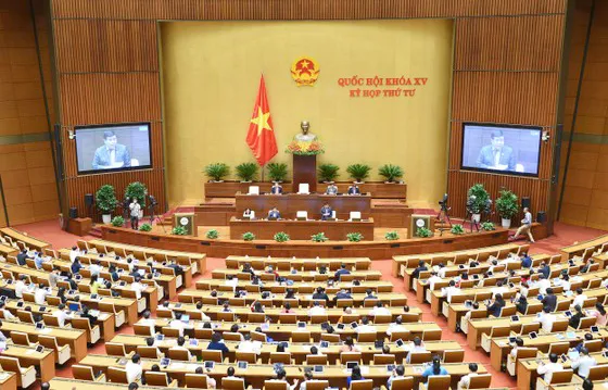 Toàn cảnh kỳ họp thứ 4 của Quốc hội khoá XV. Ảnh: VIẾT CHUNG