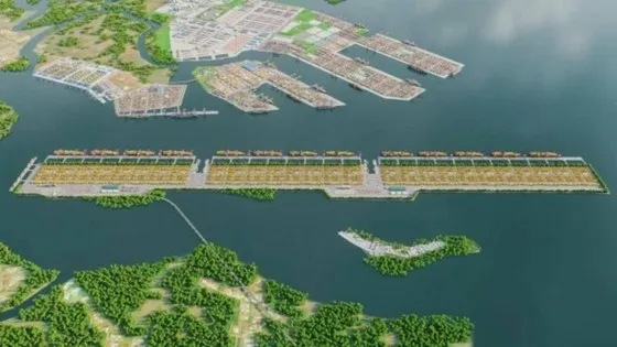 Phối cảnh Cảng trung chuyển quốc tế Cần Giờ