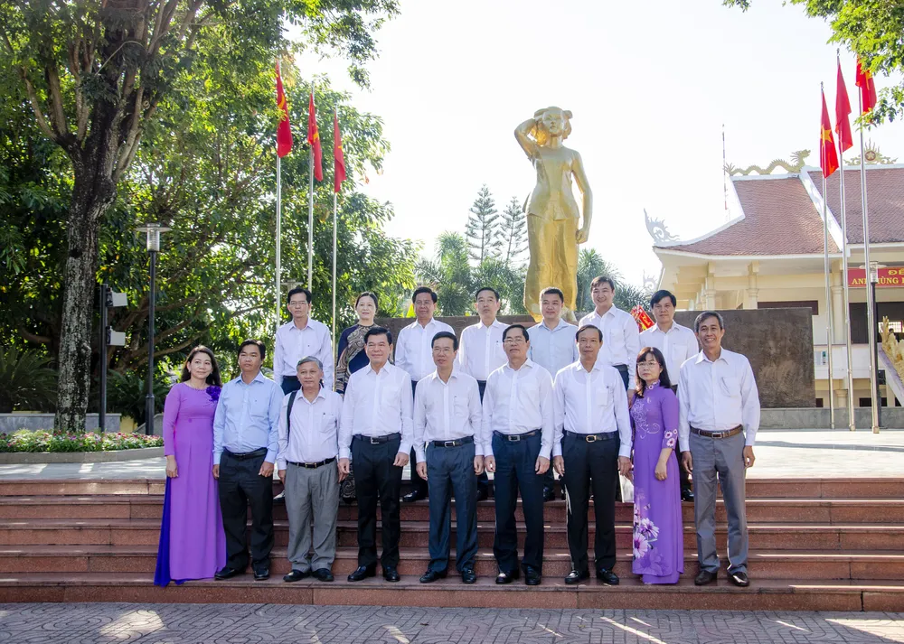 Trưởng Ban Tuyên giáo Trung ương Võ Văn Thưởng dự Ngày hội Đại đoàn kết toàn dân tộc tại Bà Rịa-Vũng Tàu ảnh 2