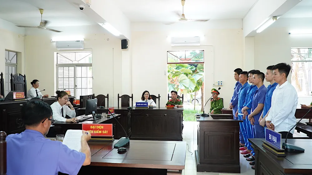 Toàn cảnh phiên xét xử. Ảnh: MQ