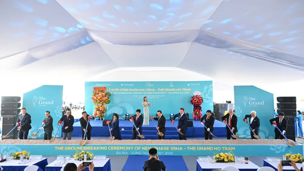 Quang cảnh lễ khởi công phân khu mới 35ha của The Grand Ho Tram