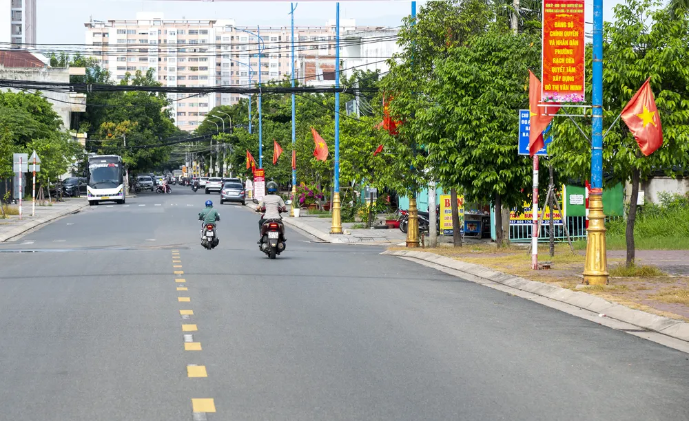 Đường xá, đô thị Rạch Dừa khang trang, sạch đẹp chào mừng Đại hội đại biểu Đảng bộ phường Rạch Dừa lần thứ I, nhiệm kỳ 2025-2030.jpg