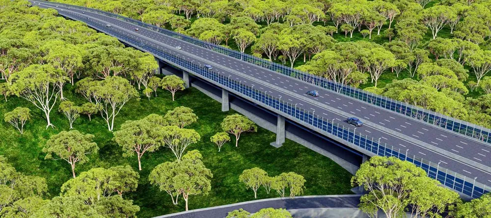 Phối cảnh dự án đường kết nối cầu Mã Đà đến Vành đai 4 - TPHCM. Ảnh: NĐTCC