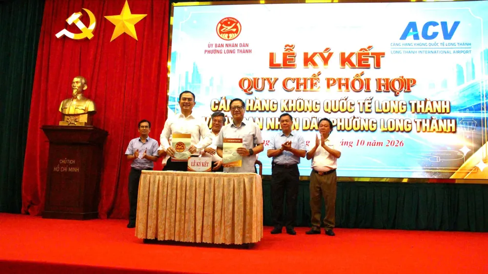 Lễ ký kết quy chế phối hợp bảo đảm an ninh, an toàn cho sân bay Long Thành
