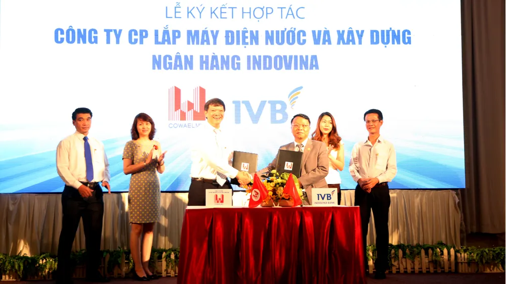 Ký kết hợp tác tài trợ và bảo lãnh dự án giữa Công ty Cổ phần Lắp máy Điện Nước và Xây dựng và Ngân hàng Indovina