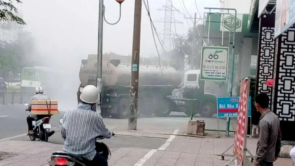 Hình ảnh tại hiện trường sau khi đám cháy được dập tắt