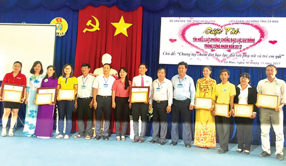 Công đoàn Công ty TNHH MTV Xổ số kiến thiết  Cà Mau nhận giải nhất toàn đoàn