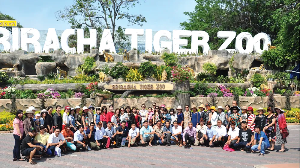 Một đoàn khách của Viettours 