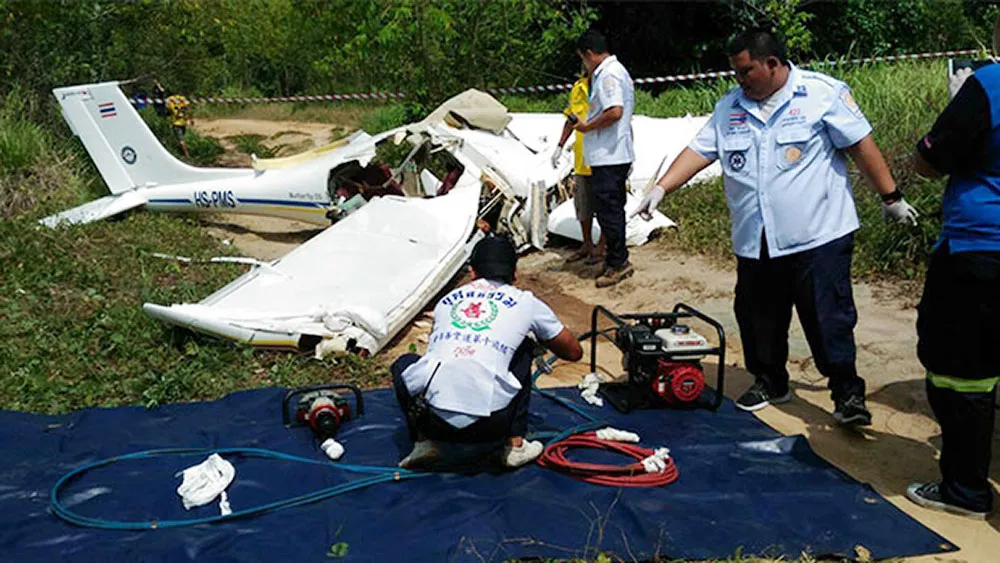 Rơi máy bay huấn luyện ở Thái Lan, 2 người thiệt mạng ảnh 1