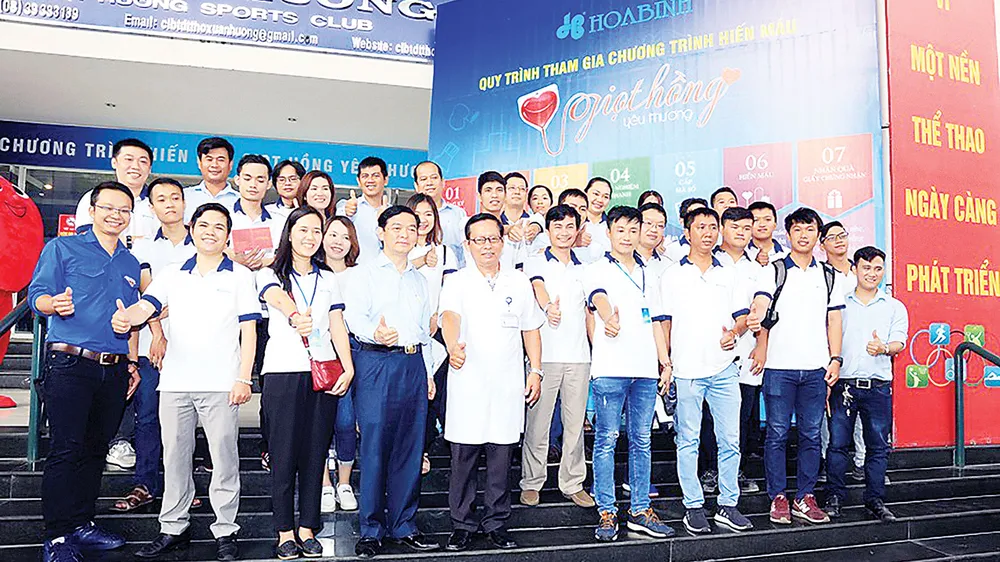 Tập đoàn Xây dựng Hòa Bình tổ chức hiến máu “Giọt hồng yêu thương”