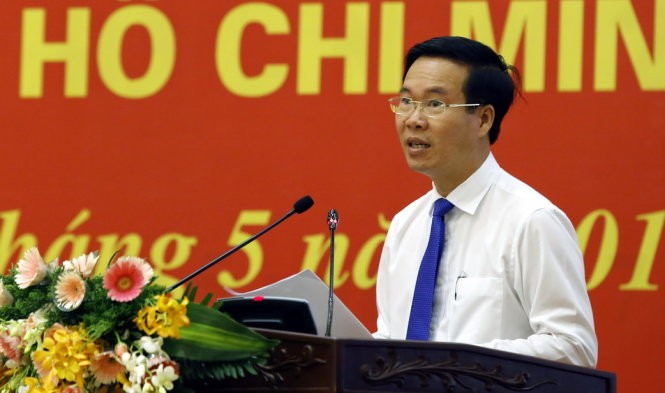 中央宣教部長武文賞在會議上發表講話。（圖源：德平）