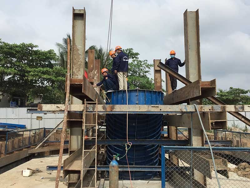 回收場地工作遇困，第二郡美水交通樞 紐的施工進度受影響。